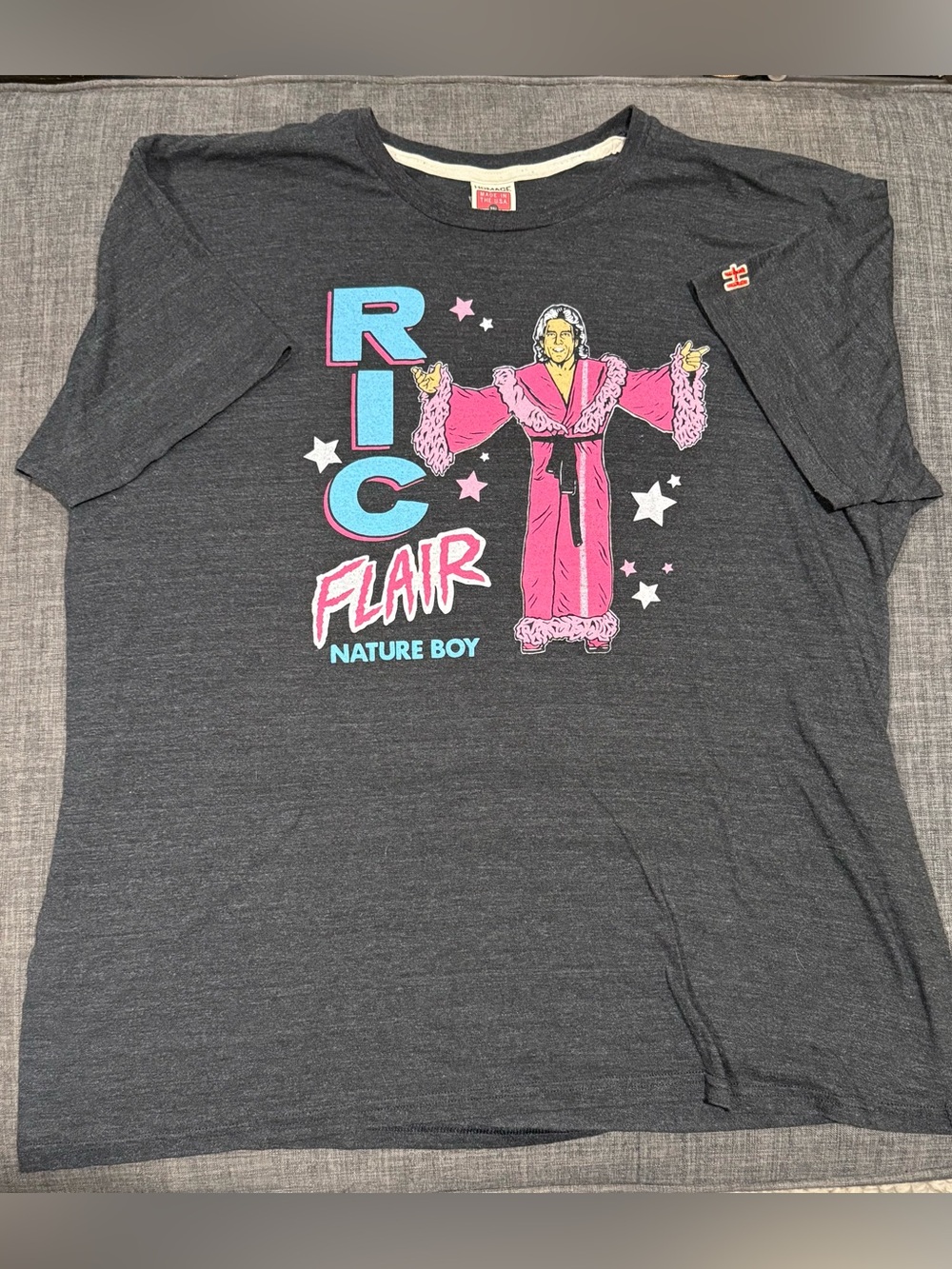 HOMAGE Charcoal Tee with Ric Flair Graphic